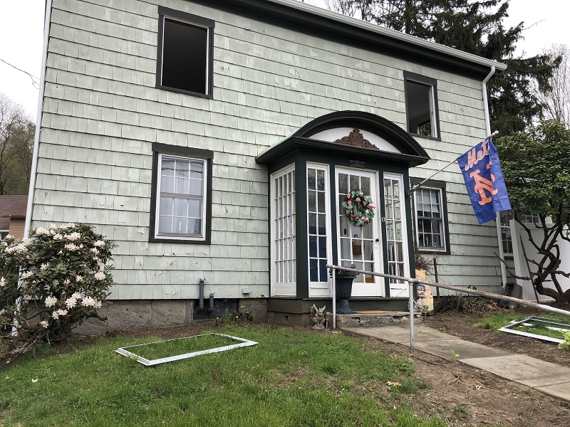 Beginning the window replacement